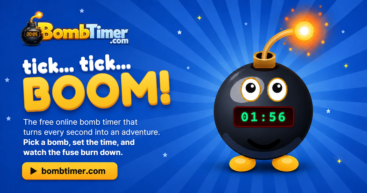 3 Minute Timer: Free Bomb Timer Countdown | BombTimer.com