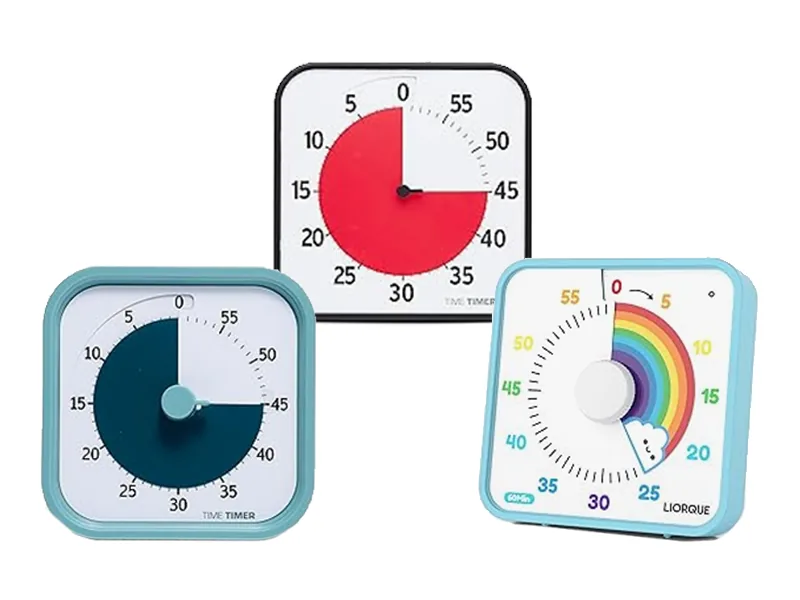 Classroom visual timer cubes